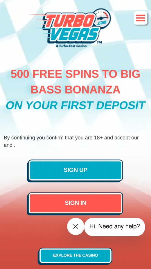 TurboVegas mobil screenshots