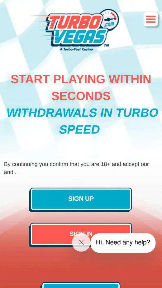 TurboVegas mobil screenshots