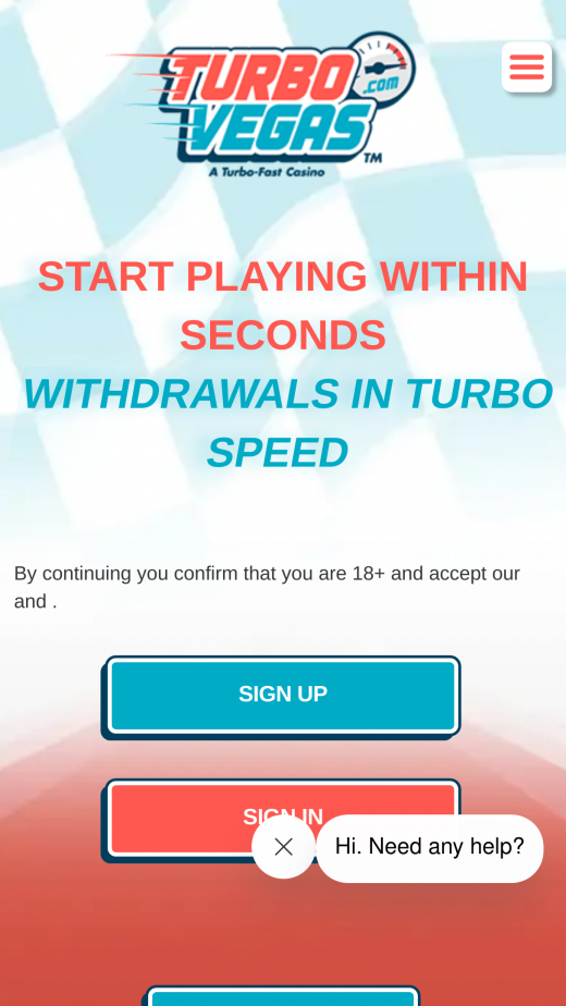 TurboVegas mobil screenshots
