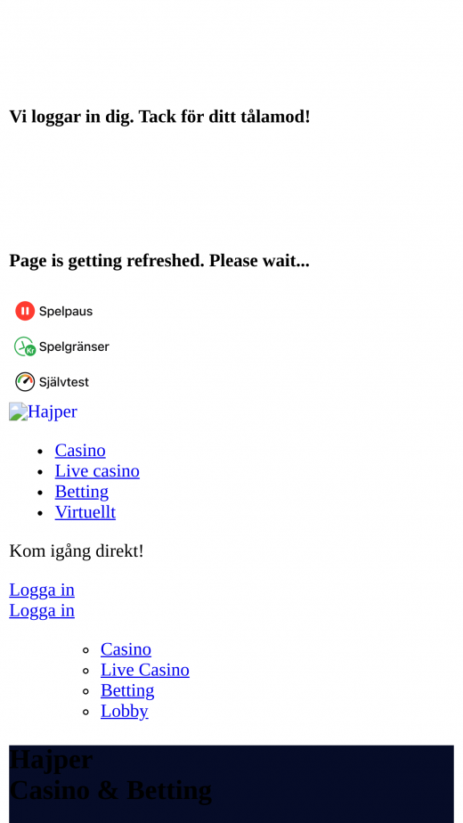 Hajper mobil screenshots