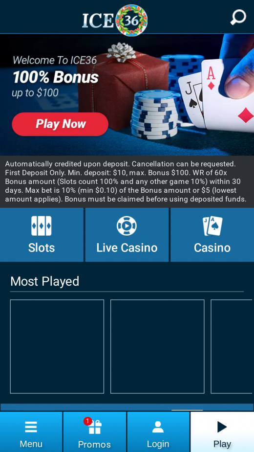 Ice36 mobil screenshots