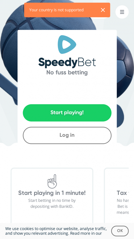 Speedy Bet mobil screenshots