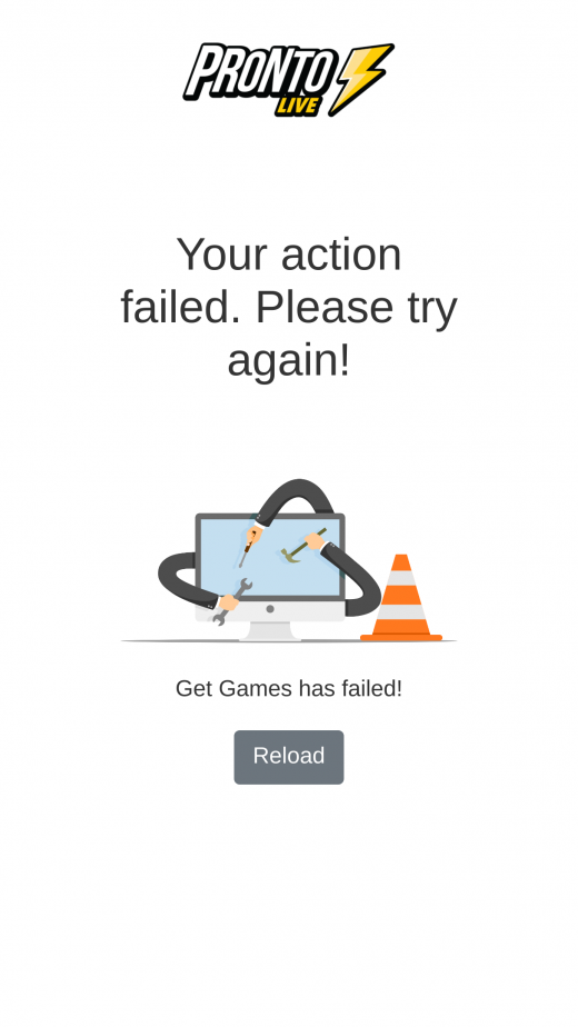 ProntoLive mobil screenshots