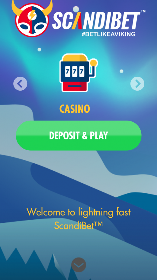 Scandibet Casino mobil screenshots