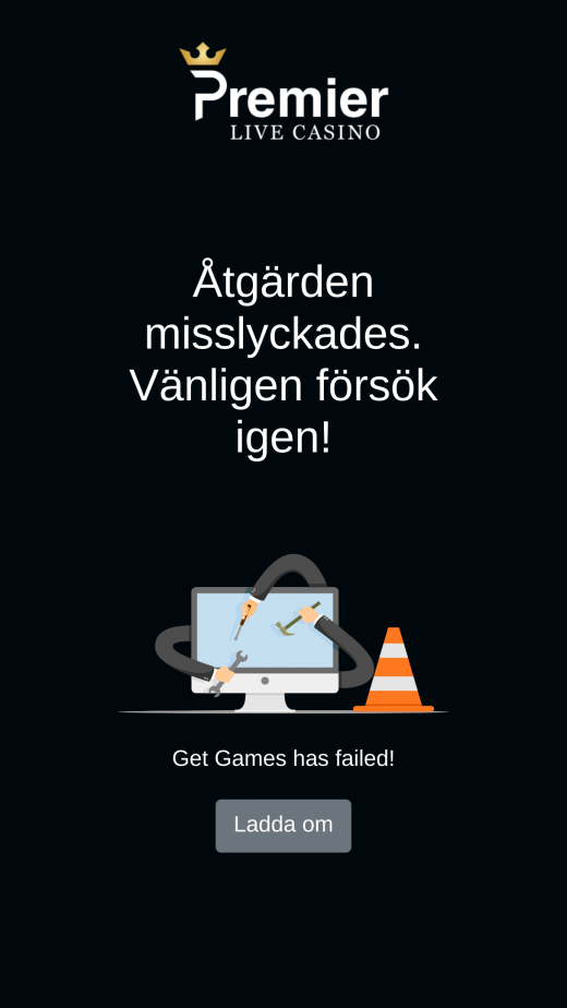 PremierLiveCasino mobil screenshots