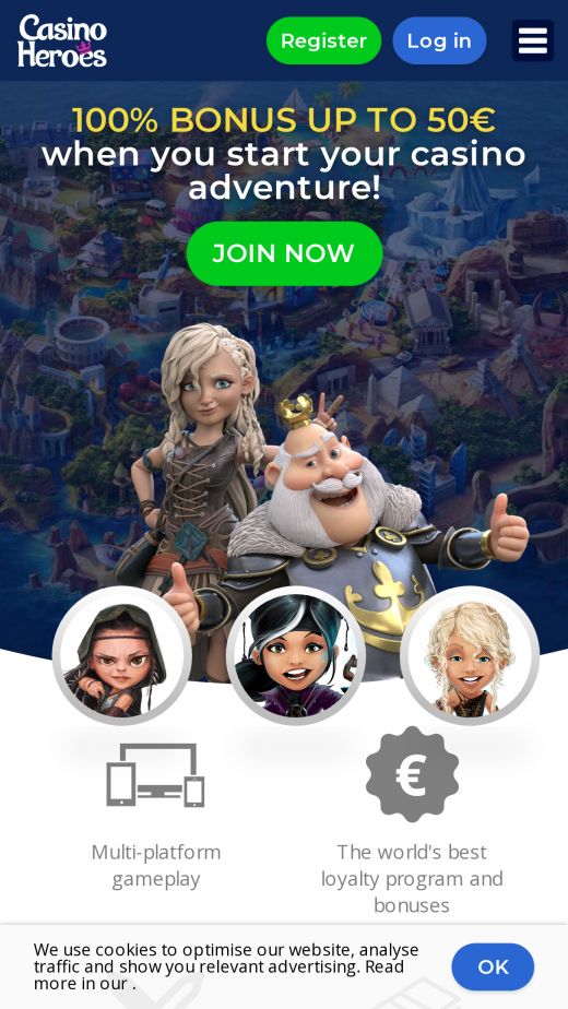 Casino Heroes mobil screenshots