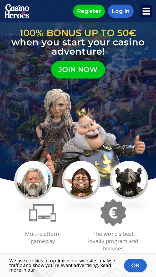 Casino Heroes mobil screenshots
