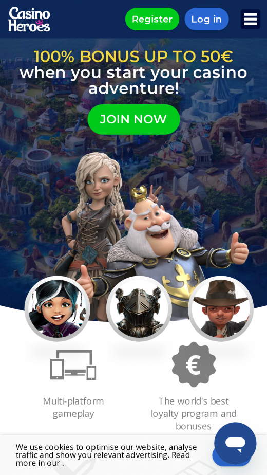 Casino Heroes mobil screenshots Casino Heroes mobil screenshots