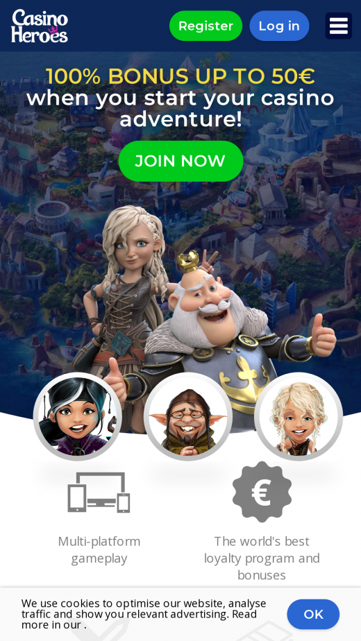 Casino Heroes mobil screenshots