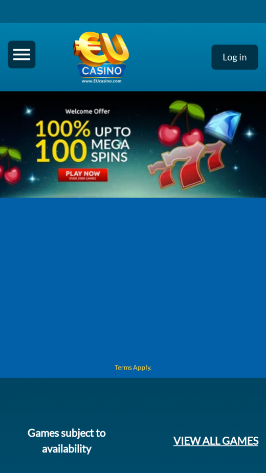 EUcasino mobil screenshots