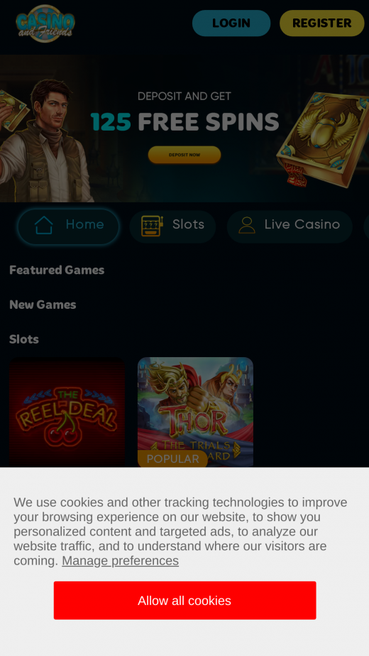 CasinoAndFriends mobil screenshots
