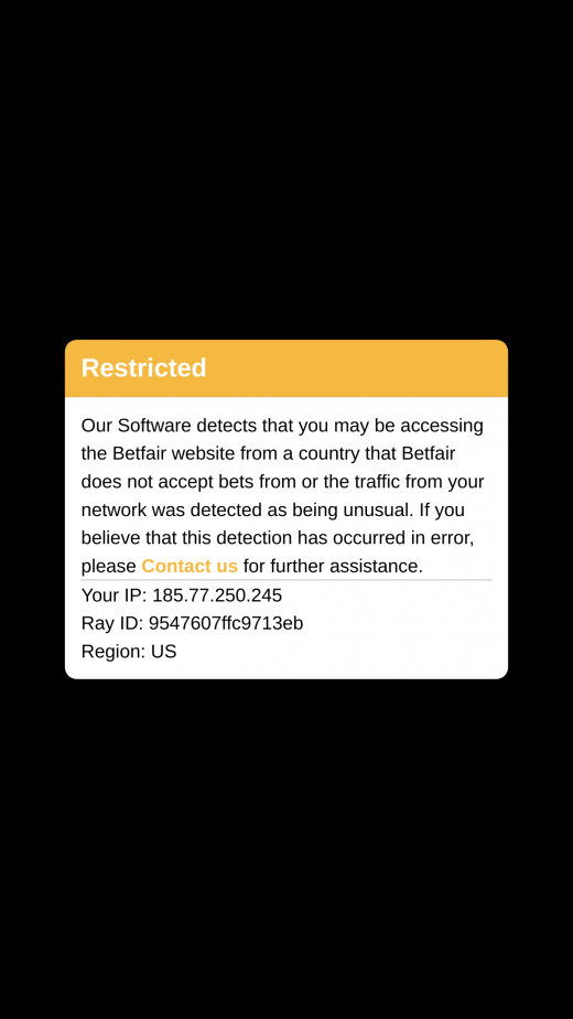 betfair mobil screenshots