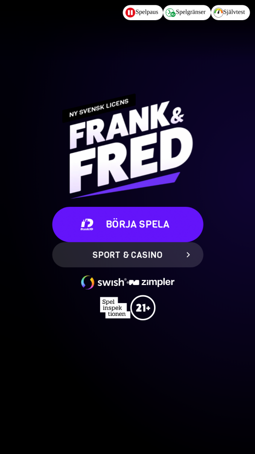 Frank & Fred Casino mobil screenshots