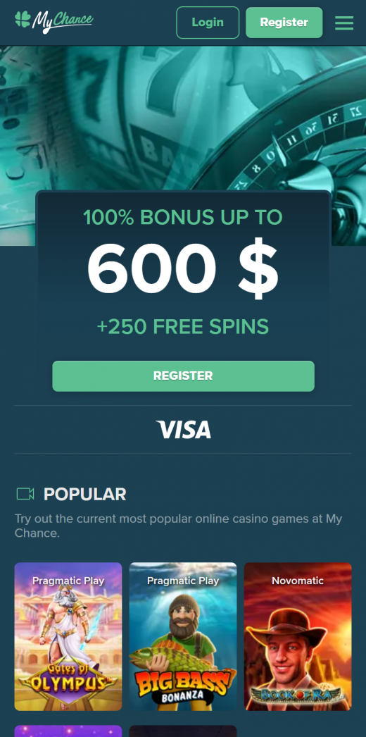 MyChance Casino mobil screenshots